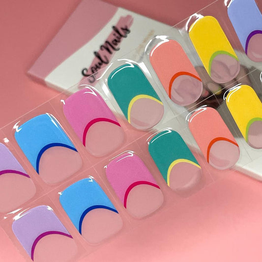 Summer Tips Semi-Cured Gel Nail Wrap Kit