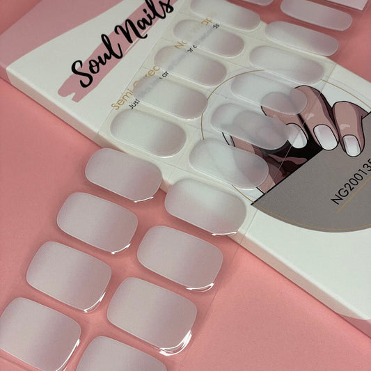 Nude Ombré Semi-Cured Gel Nail Wrap Kit